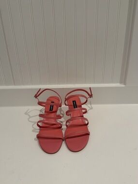Nine West Coral Pink Strappy Sandals